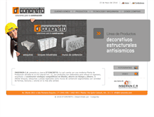 Tablet Screenshot of d-concreto.com